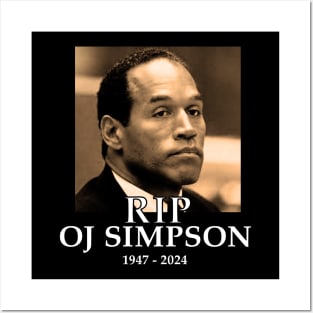 oj simpson rip Posters and Art